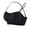 Black, variant on ShomPort Womens Full Coverage Underwear Padded Thin Adjustable Straps Wireless Comfort Breathable Workout Bras