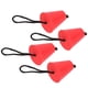 thumbnail image 3 of Juego de 4 tapones de drenaje de silicona roja con cordones para canoas y kayaks universales, 3 of 8