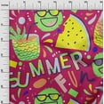 thumbnail image 3 of oneOone Cotton Poplin Magenta Fabric Tropical Summer Sewing Fabric By The Yard Printed Diy Clothing Sewing Supplies 42 Inch Wide, 3 of 6