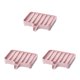 thumbnail image 1 of Matsuzay Caja de almacenamiento de espuma de baño Soporte de bandeja de drenaje de esponja de PP Estante de cocina de inodoro de baño de trigo, rosa Type1 NO1 Matsuzay CBP047450, 1 of 6