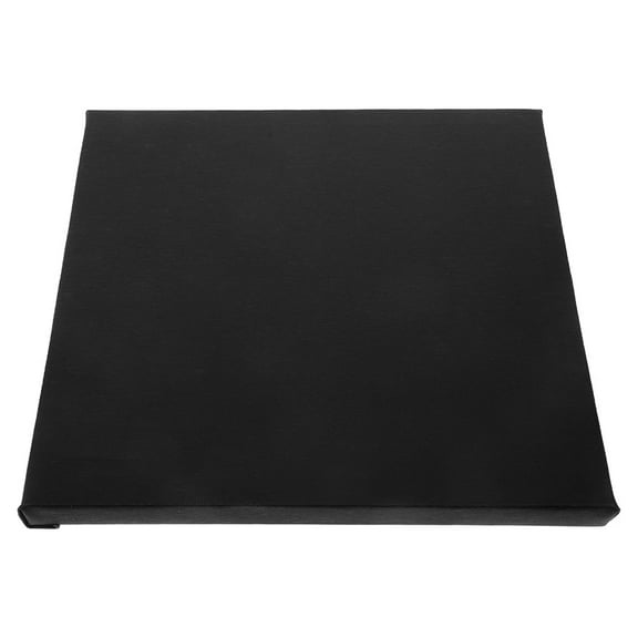 TEHAUX Black Stretched Cotton Canvas for Acrylic, Oil, and Watercolor Painting, Artist Quality, Multiple Sizes Available