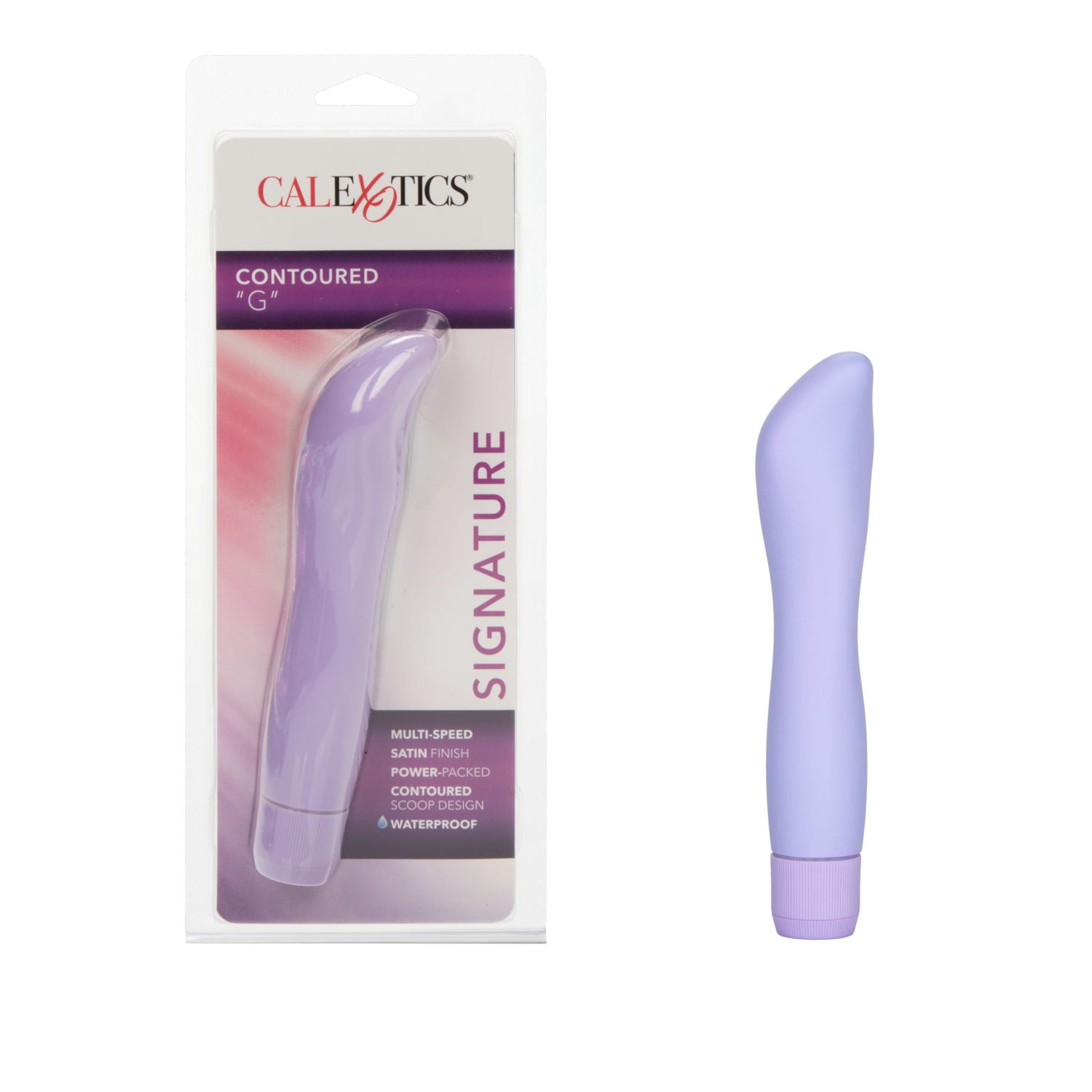 CalExotics Contoured 'G-Spot' Multi-Speed Satin Finish Vibrator - Purple