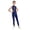 Navy Blue, variant on Kids Girls Gymnastics Skating Dance Leotard Rhinestone Full Body Ballet Performance Jumpsuit Black 6