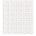thumbnail image 2 of Ambesonne Starfish Shower Curtain, Little Sea Shells Animals, 69"Wx70"L, White Multicolor, 2 of 4