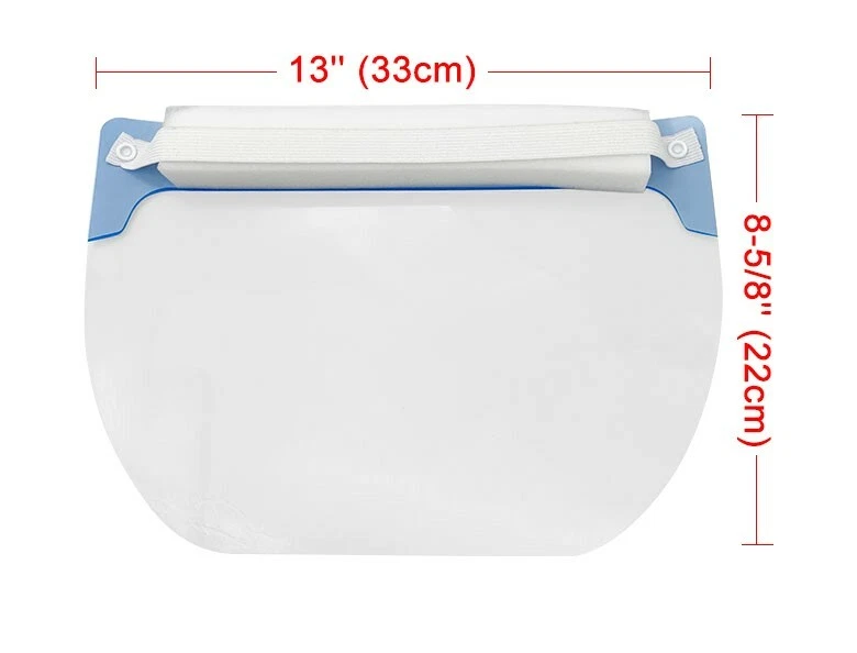 CRESTIN- 10 Pcs Safety Face Shield Anti-Splash Reusable Washable Protection Cover