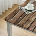 thumbnail image 4 of HAOXIT Western Party Western Party Table Cover Theme Square Wooden House Table Cover for Western Theme 36*36, 4 of 7