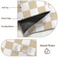 thumbnail image 6 of Beige Checkered Area Rug 3x5 FT, Non Slip Entryway Bedside Carpet, Geometric Cream Buffalo Plaid Washable Soft Floor Carpet Indoor Mat Non-Shedding Throw Rug for Dorm Kitchen Home Office, 6 of 8
