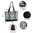 thumbnail image 2 of FORMRS Laptop Tote Bag for Women with 15.6" Computer Compartments Handbag, Blue Checkered Daisy, 2 of 7