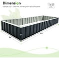 thumbnail image 4 of KING BIRD Raised Garden Bed 101"x 36"x 12" 4 Installation Methods Planter Kit Box (Dark Grey), 4 of 11