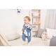 thumbnail image 5 of LvYinLi Lindo traje de ropa para bebé niño camiseta de manga larga a rayas+mono de mezclilla mono pantalones conjuntos (9-14 meses azul), 5 of 5