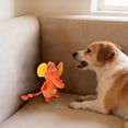 thumbnail image 6 of Sunset Pup Orange Elephant Snuffle Plush Squeaky Dog Toy with Crinkle Sound | Treat Dispensing | Chew-Resistant Toy for Puppy Teething & Tug of War | for Light & Moderate Chewers | Interactive Play!, 6 of 7
