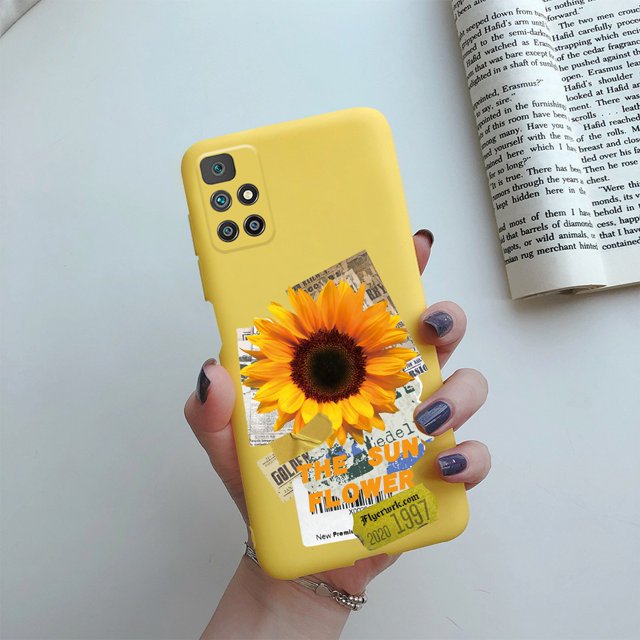 Funda Xiaomi Redmi 10 5G Lindo Caramelo Pintado Carcasa De Silicona Suave Cubierta Protectora Xiomi 10 2021 Shell