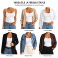 thumbnail image 7 of Women's Low Back Cami Tank Top Spaghetti Strap Scoop Neck Soft Stretchy Fitted Crop Layering Camisole for Daily Casual Wear, 7 of 7