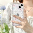 thumbnail image 2 of Compatible for iPhone 13 Case Clear with Card Holder, Cute Flower Floral Leaf Phone Cover for Women Girl, Protective Soft TPU Shock-Absorbing Wallet Case for iPhone 13-Many Florals, 2 of 13