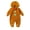 Brown, variant on Cjfdfy Toddler Baby Boy Girl Gingerbread Man Custome Kids Newborn Baby Christmas Outfit Plush Jumpsuit Cute Hooded Romper Warm Fall Winter Holiday Xmas Clothes
