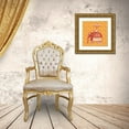 thumbnail image 3 of Zaman, Farida 20x20 Gold Ornate Wood Framed with Double Matting Museum Art Print Titled - Jeweled Elephant II, 3 of 4