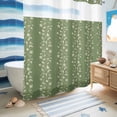 thumbnail image 5 of No Hook Shower Curtain, Sage Green Floral Shower Curtains for Bathroom with See Through Top Window, Spring Flowers Waterproof & Washable Bath Curtain Standard 72"x72", 5 of 9