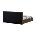 thumbnail image 4 of Meridian Furniture Nico Brown Velvet Queen Bed, 4 of 8