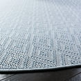 thumbnail image 3 of SAFAVIEH Machine Washable Rug Indoor/Outdoor Bermuda Collection - Bermuda Rio Geometric Indoor/Outdoor Area Rug, Light Blue/Cream, 3' x 3' Round, 3 of 10