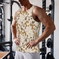 thumbnail image 5 of Lsque Cartoon Poodle Dog Pattern Mens Tank Tops Muscle Athletic Quick Dry Sleeveless Workout Fitness T Shirts Beach Tank Top, Loose-fit Sleeveless Shirt for Men-Medium, 5 of 7