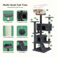 thumbnail image 7 of CONCETTA 54" Multi-Level Cat Tree Tower for Indoor Cats with Sisal Scratching Post, Dark Gray, 7 of 7