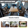 thumbnail image 3 of FOR U DESIGNS Ghost Pumpkin Spider Web Pattern 2 Pack RV Dinette Cushion Covers Washable Camper Cushion Slipcover Scratch-Resistant Sofa Chair Cover Camper Seat Covers Dinette Booth Halloween Decor, 3 of 7