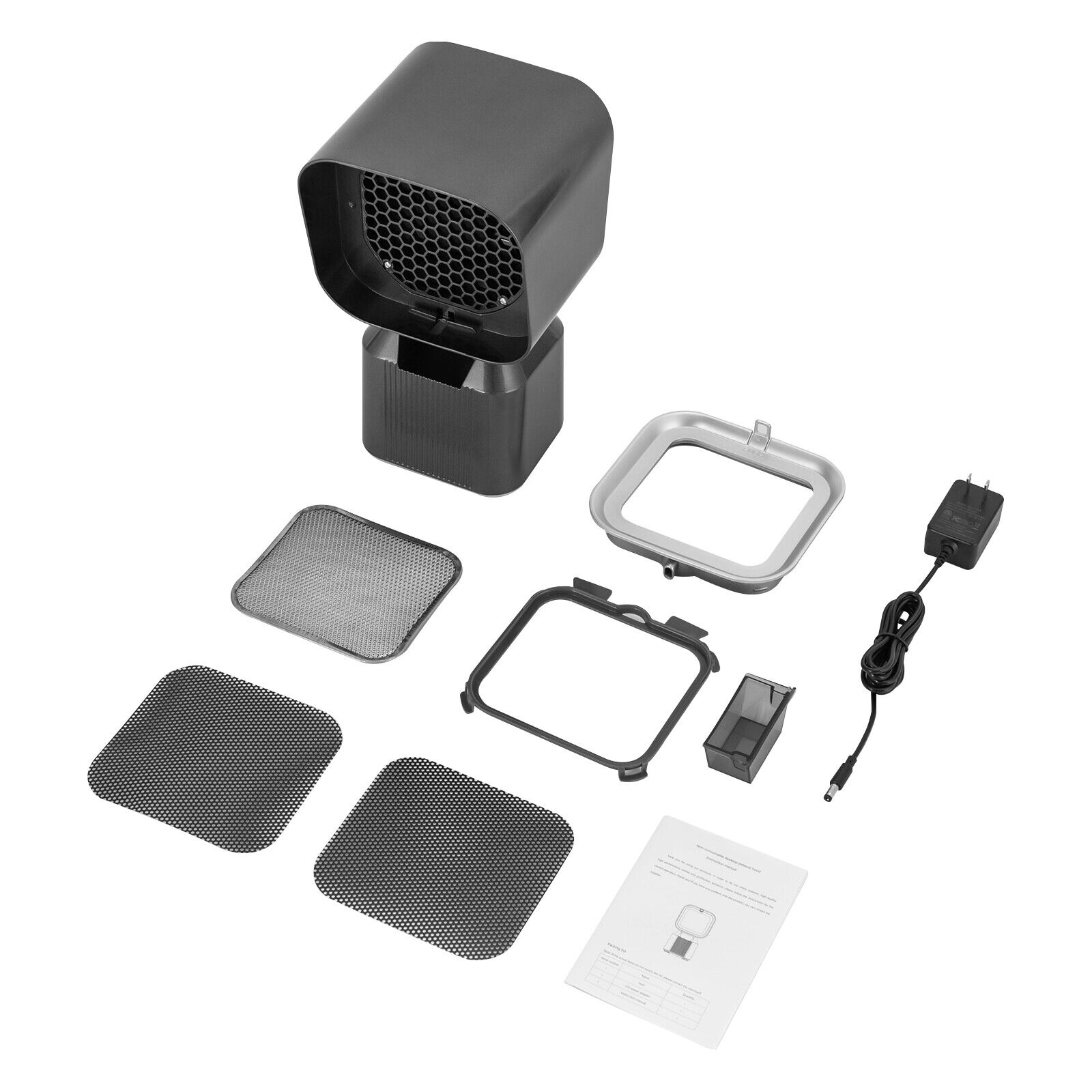 Retractable Portable Range Hood Desktop Range Hood with Oil Collection Cup 2 Gears, Max.3600rpm