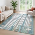thumbnail image 6 of Addison Rugs Mayfield Premium Machine Washable Transitional Geometric Teal Rectangle Rug, 10' x 14', 6 of 6