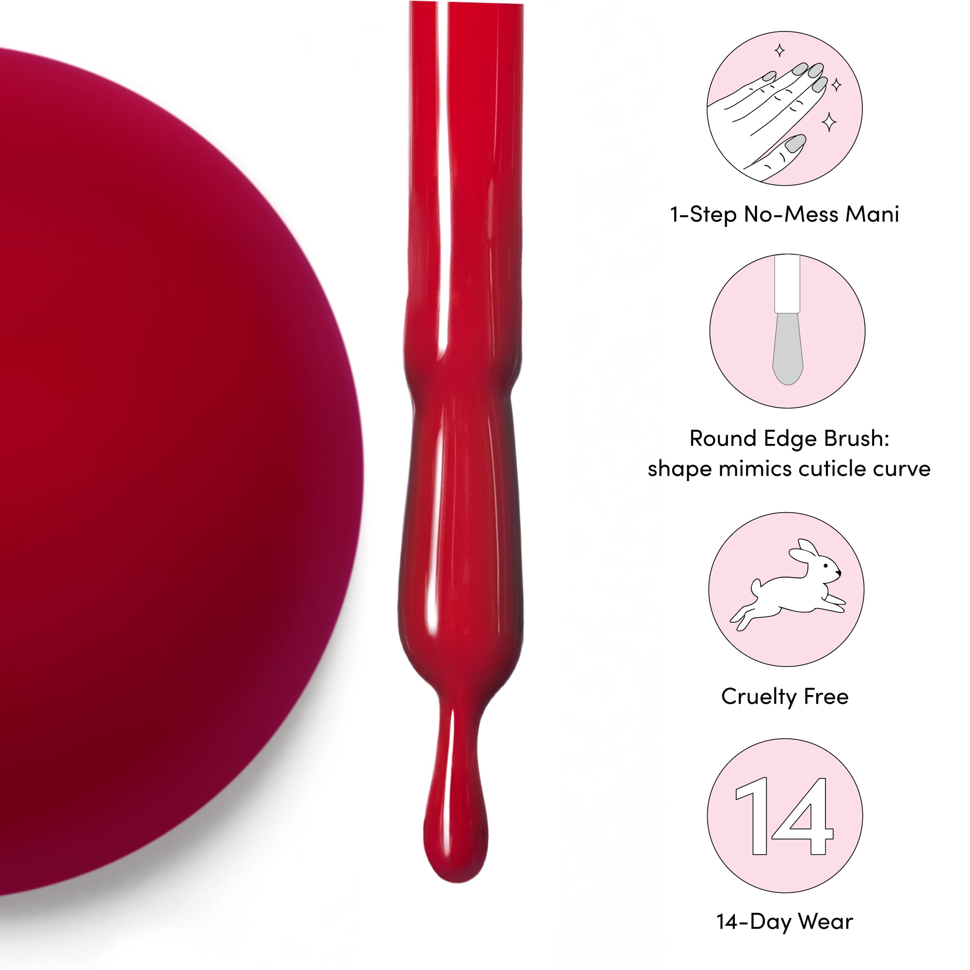 Dashing Diva ONE GEL COLOR, Gel Nail Polish, Attention, 1 10ml / 0.33 oz