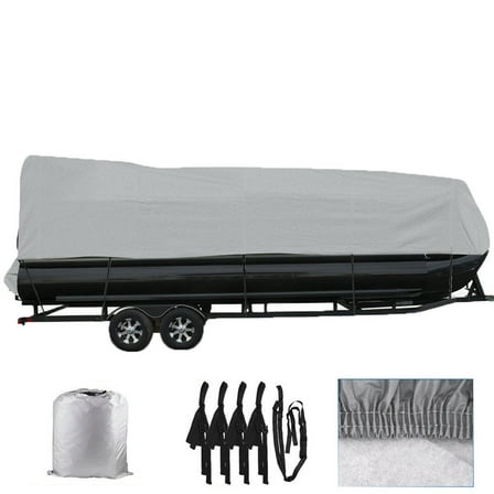 LABLT 21-24ft Boat Cover Waterproof Trailerable Heavy Duty Pontoon Beam 102"