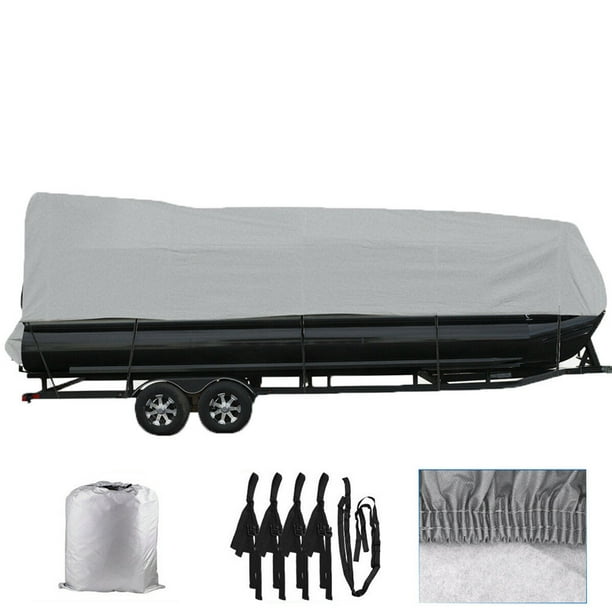 Gray 2124ft Boat Cover Waterproof Trailerable Pontoon Heavy Duty