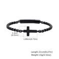 thumbnail image 3 of VNOX Cross Bracelet for Men,Cross Chain,Stainless Steel Bracelets Rolo Chain,Non Tarnish Silver Bracelet,Bayonet Clasp Cross Bracelet's Christian Gift for Men Him,Son,Baptism,Easter,Birthday, 3 of 12