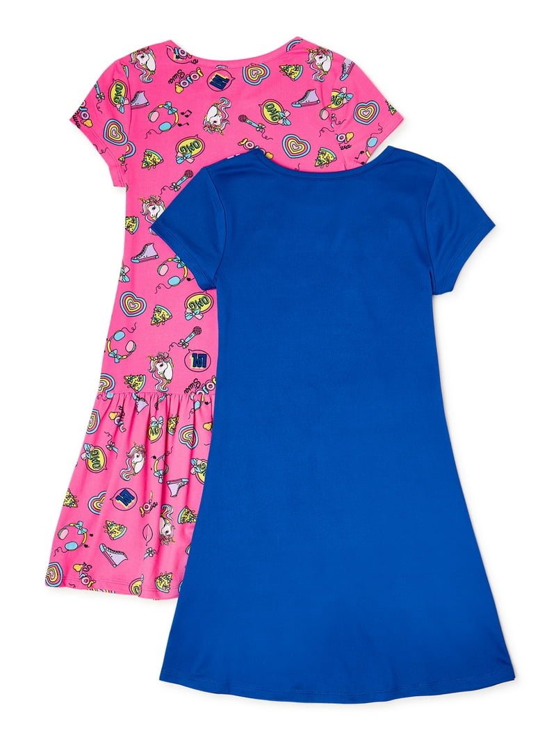jojo birthday dress Siwa Girls Short Sleeve Play Dress, 2-Pack, Sizes 4-12 Topshop asymmetric one-shoulder open WEDDING GUEST DRESSES color:Ivory Your little girl will