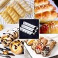 thumbnail image 4 of Hi FANCY  Shape Pipes Mold Baking Mould Stainless Steel Roll Bread Tubes Cupcake Pastry Baking Tool  20pcs, 4 of 10