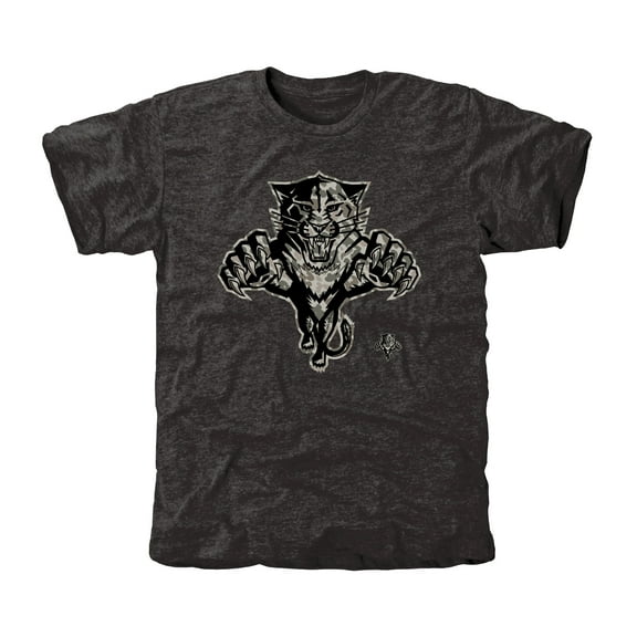 Men's Florida Panthers Black Rink Warrior Tri-Blend T-Shirt