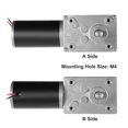 thumbnail image 4 of REGALWOVEN Double Shaft Worm Gear Motor DC 24V 15RPM High Torque Speed Reduction Motor, 4 of 7