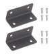 thumbnail image 1 of Uxcell 2 Paquete de Soportes en L, Refuerzos de Esquina de Acero Inoxidable de 90 Grados con Tornillos para Estantes de Madera, Mesas, Sillas, Gabinetes, Estanterías (2.36"x0.98"x0.98", Gris), 1 of 6