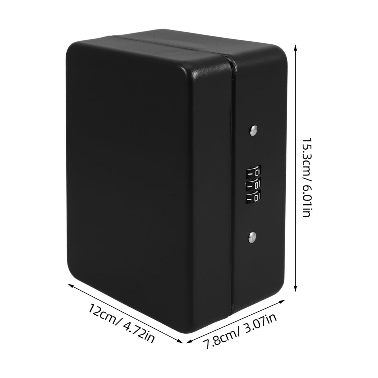 Large Capacity Black Wall-Mounted Key Storage Box for Home - Stylish and Organizer