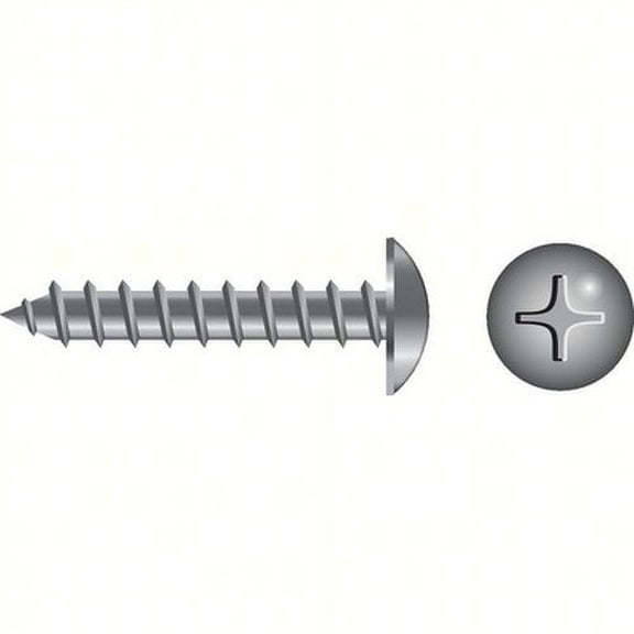 SeaChoice 00938; #10X 1-1/2 Phillips Head Trus Sheet Metal Screw Stainless Steel 100/