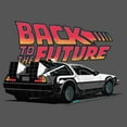 thumbnail image 2 of Men's Back to the Future DeLorean Cartoon Pull Over Hoodie, 2 of 4
