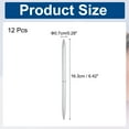 thumbnail image 2 of Uxcell Slim Metal Ballpoint Pen, 12Pcs Black Ink 1mm Medium Point Pen Metallic Retractable Lightweight Smooth Writing Pens for Business Office Wedding Guest Book, Silver Tone, 2 of 7