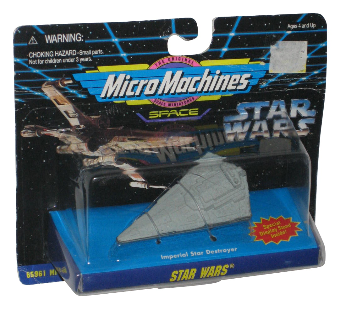 Star Wars Galoob Micro Machines Imperial Star Destroyer Cruiser with stand 