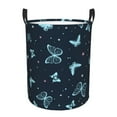 thumbnail image 6 of Lsque Beautiful Butterflies pattern Laundry Hamper Basket, Tall Woven Rope Hamper Basket for Clothes, Lightweight Storage Basket, Collapsible Waterproof-Medium, 6 of 8