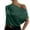 Dark Green, variant on Afdoent Blouses For Women Solid Color Sleeveless Shirt With Irregular Shoulders One Neck Pullover Summer Outfits 2025