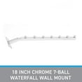 thumbnail image 2 of SSWBasics 18 inch Chrome 7-Ball Waterfall Wall Mount - Set of 3, 2 of 7
