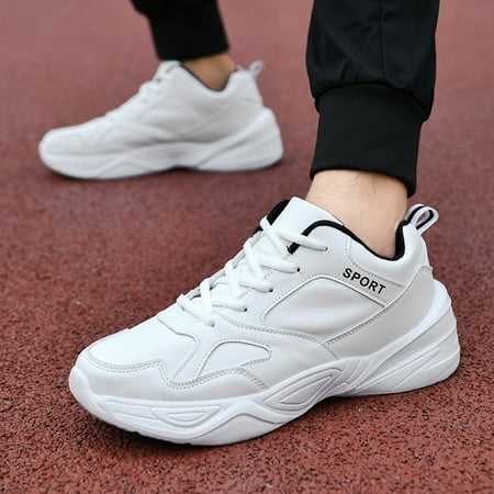 XDDST Womens Flats Comfortable Dressy Women Sneakers Fashionable New Pattern Simple Solid Color Couple Style Flat Bottom Thick Sole Lightweight Comfortable Casual Shoes White