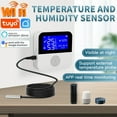 thumbnail image 4 of linyes Tuya Smart Home WIFI Temperature And Humidity Sensor Detection Alarm Meter Intelligent 2.9inches LCD Display USB Powered, 4 of 9