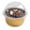 Black, variant on Pastry Tek 3 oz Round Gold Aluminum Baking Cup - with Plastic Dome Lid - 3 1/4" x 3 1/4" x 1" - 100 count box