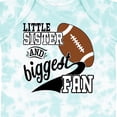 thumbnail image 4 of Inktastic Little Sister and Biggest Fan Football Player Girls Baby Bodysuit, 4 of 5