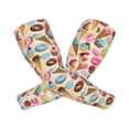 thumbnail image 2 of Sun Protection Arm Sleeves For Men Women, Lollipop Cone Donut Prints Sleeves To Cover Arms With Thumb Hole Cooling Sleeve, 2 of 2